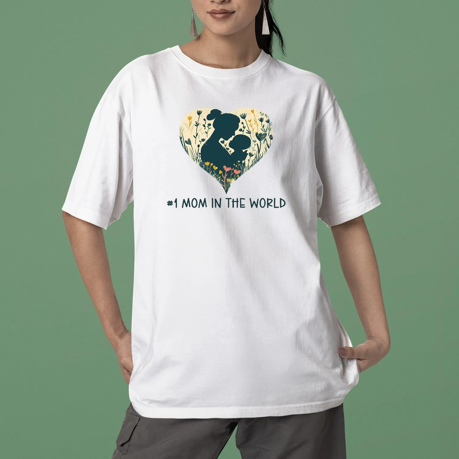 #1 Mom In The World Shirt, Baby Mom Shirt, Grown Up Sweatshirt, Mama Shirt, Mom Shirt, Mother's Day Gift