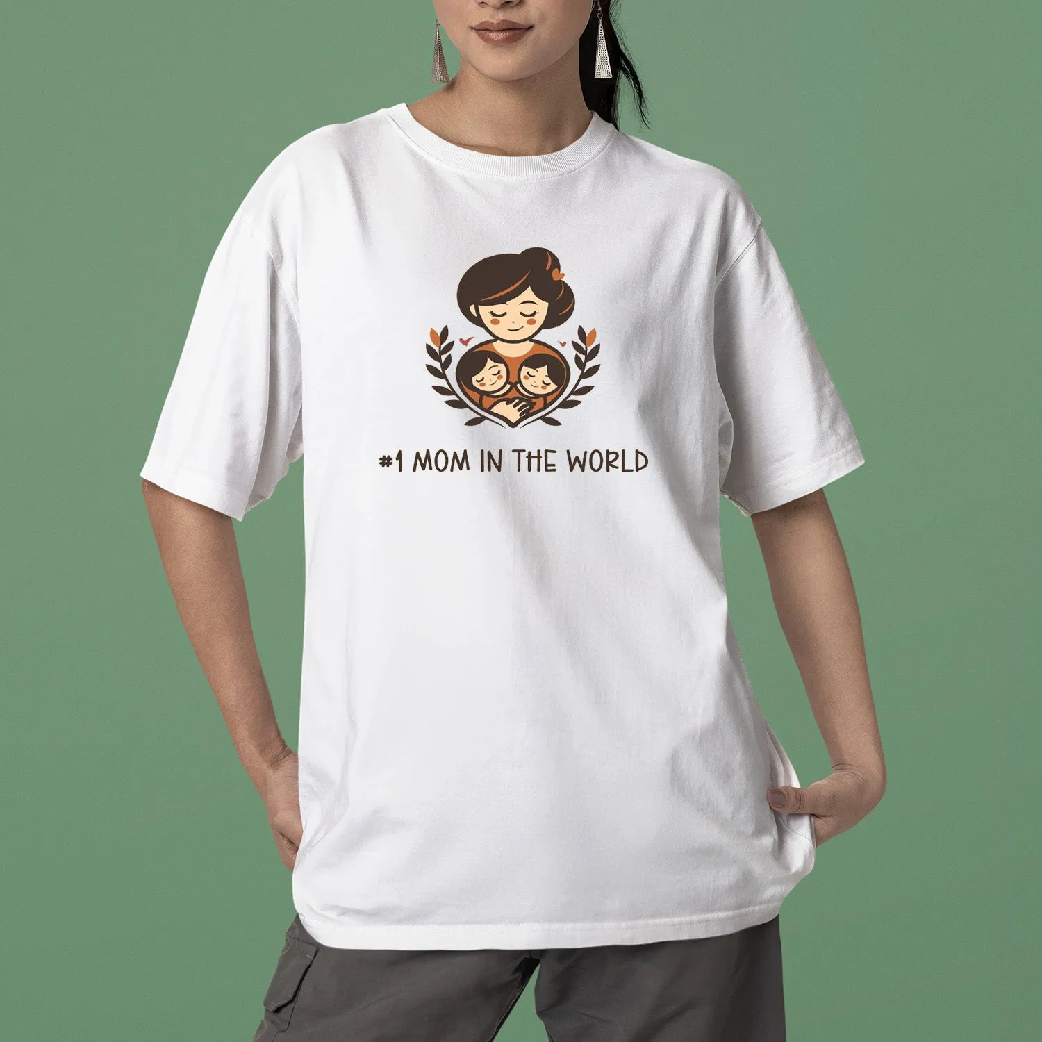 #1 Mom In The World Shirt, Baby Mom Shirt, Grown Up Sweatshirt, Mama Shirt, Mom Shirt, Mother's Day Gift