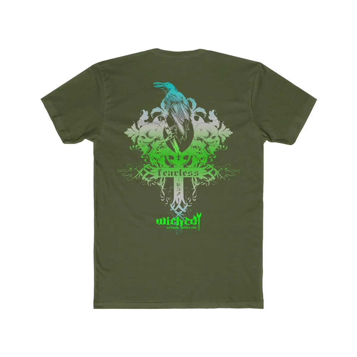 1837 Fearless 3/Green/Gray/Light Blue/T-Shirt