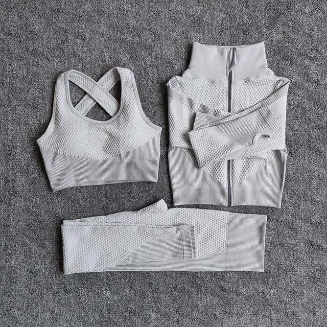 3 Pics Women Fitness Sport Yoga Suits