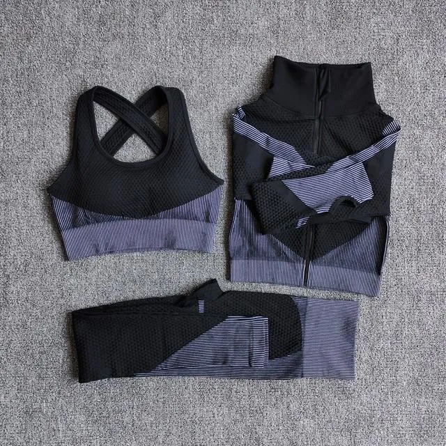 3 Pics Women Fitness Sport Yoga Suits