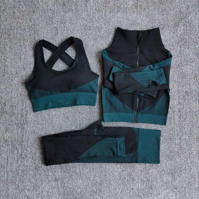3 Pics Women Fitness Sport Yoga Suits