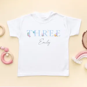 3rd Birthday Mermaid Personalised T Shirt
