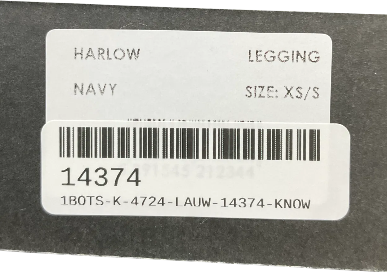 4th Arq Blue Harlow Seamless Leggings UK XS/S