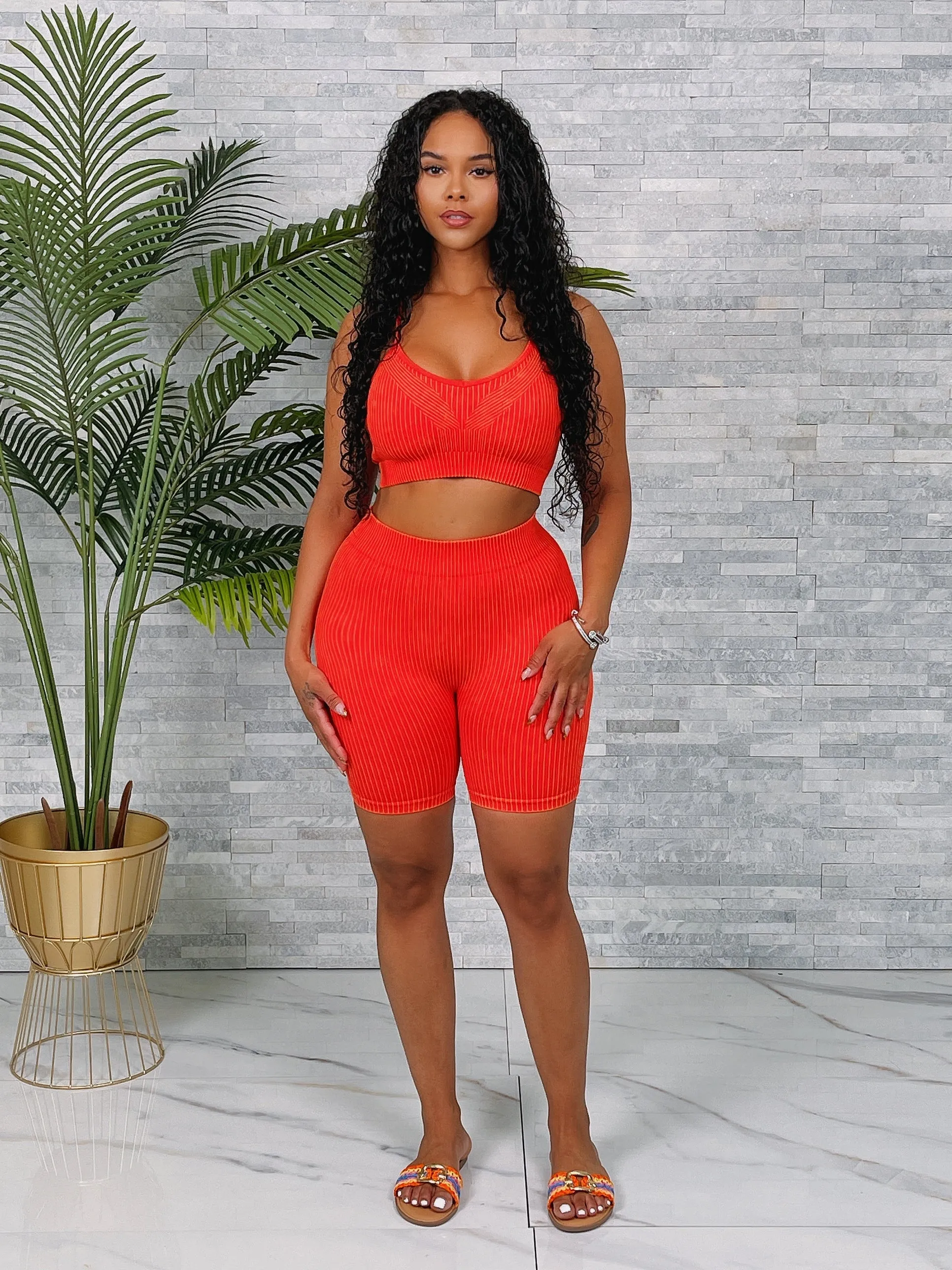 51103SETP- Seamless Top & Biker Shorts Set (2PCS)