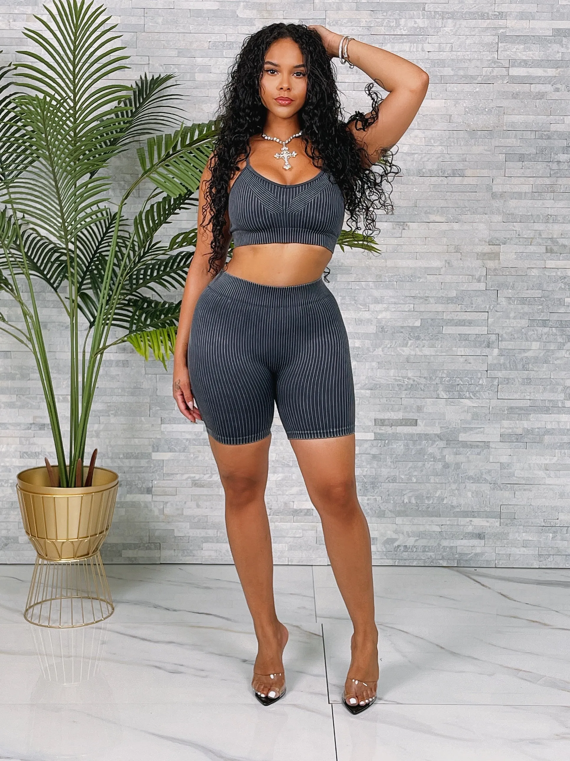 51103SETP- Seamless Top & Biker Shorts Set (2PCS)