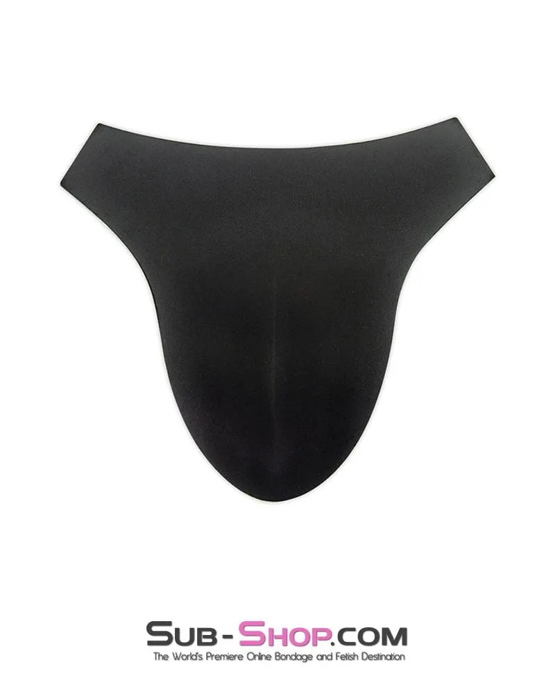 8825AE      Sissy Slave Pussy Black Padded Fake Vagina Panty Insert