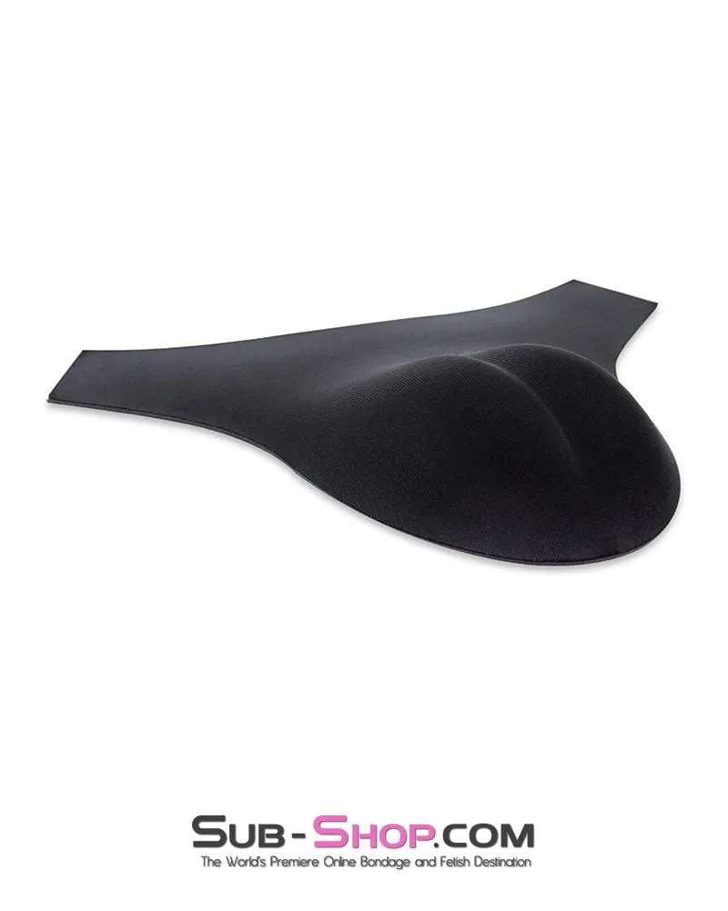 8825AE      Sissy Slave Pussy Black Padded Fake Vagina Panty Insert