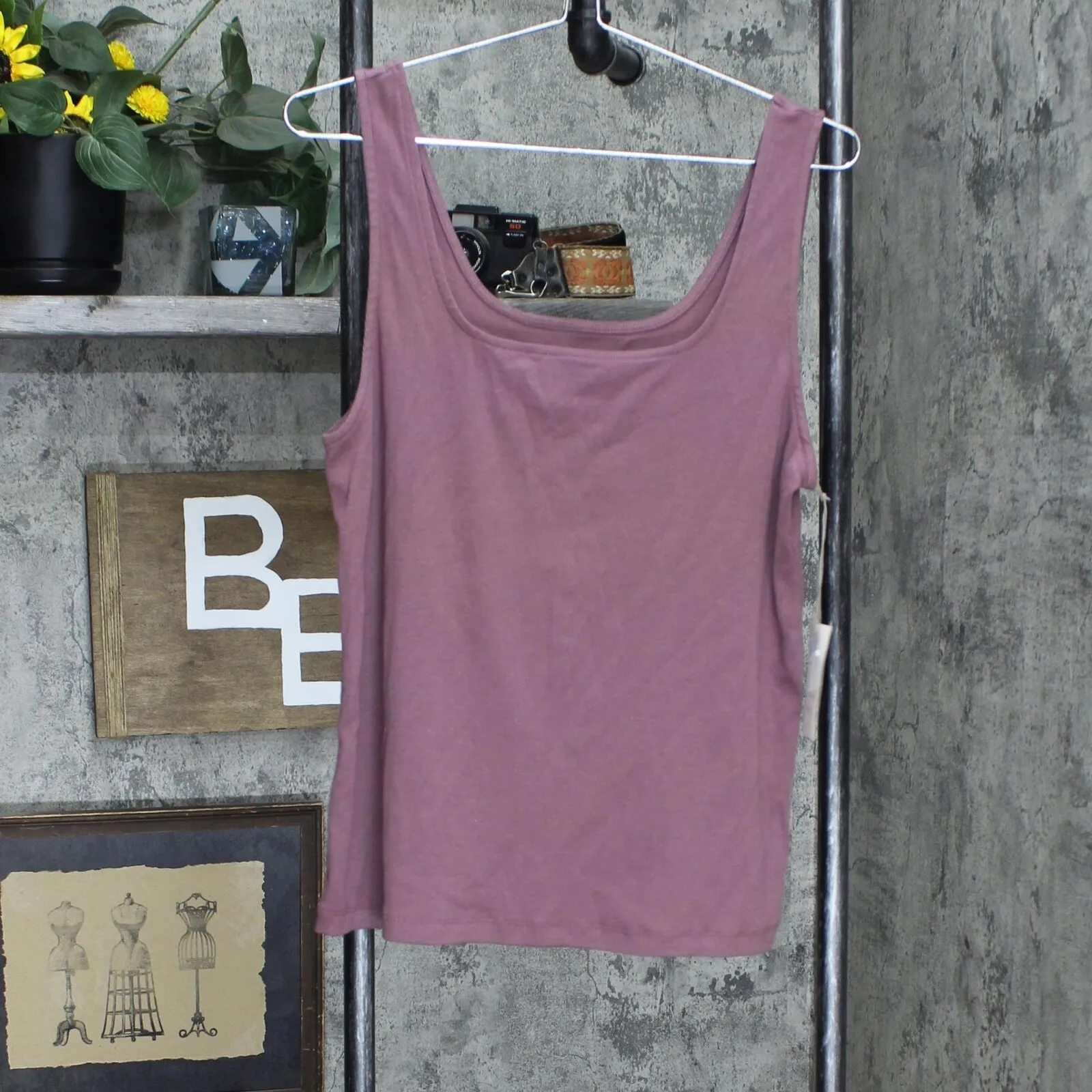 A New Day Women's Ribbed Square Neck Tank Top