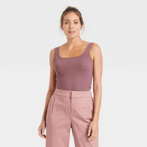 A New Day Women's Ribbed Square Neck Tank Top