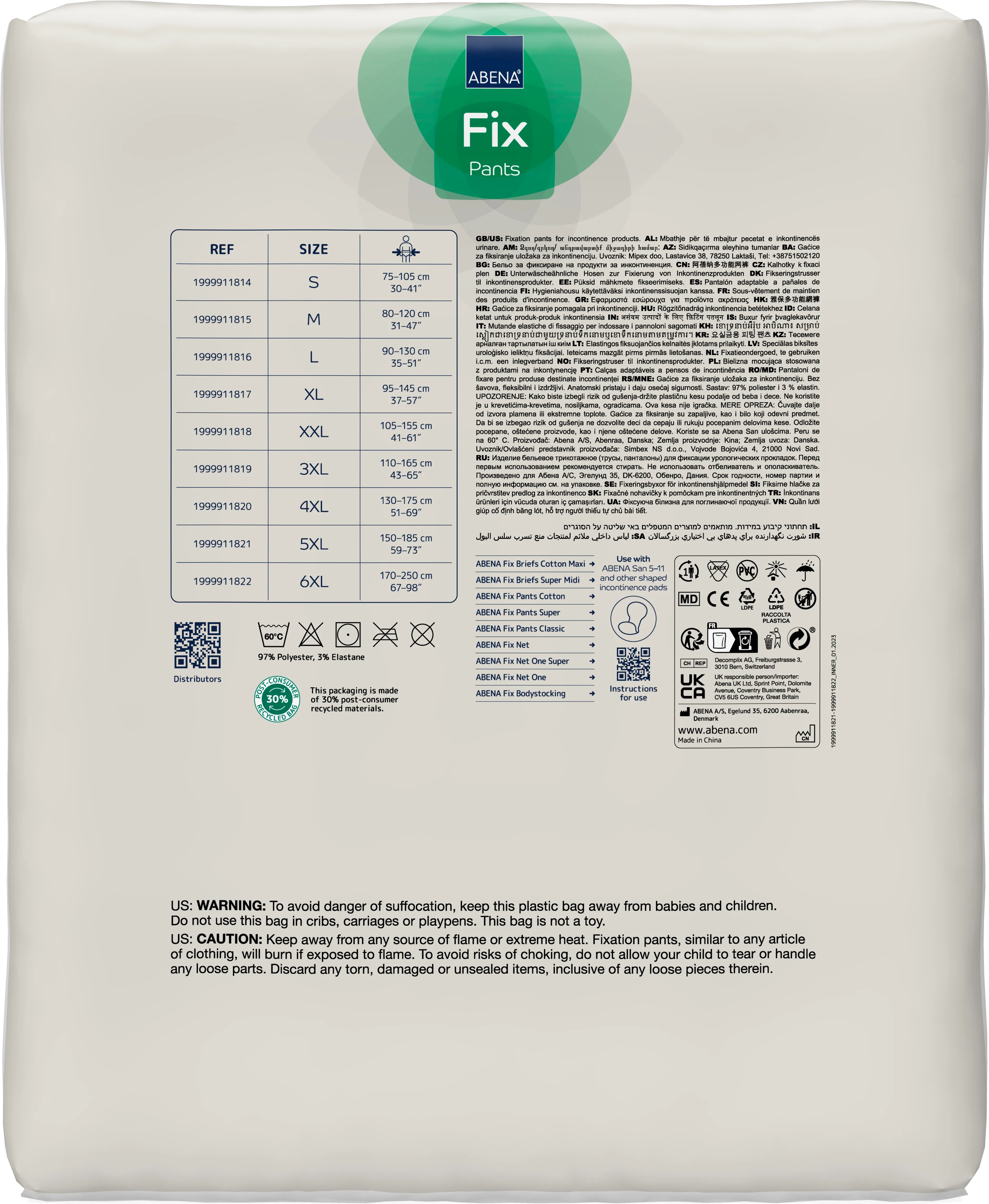 ABENA Fix Pants Super - 5XLarge