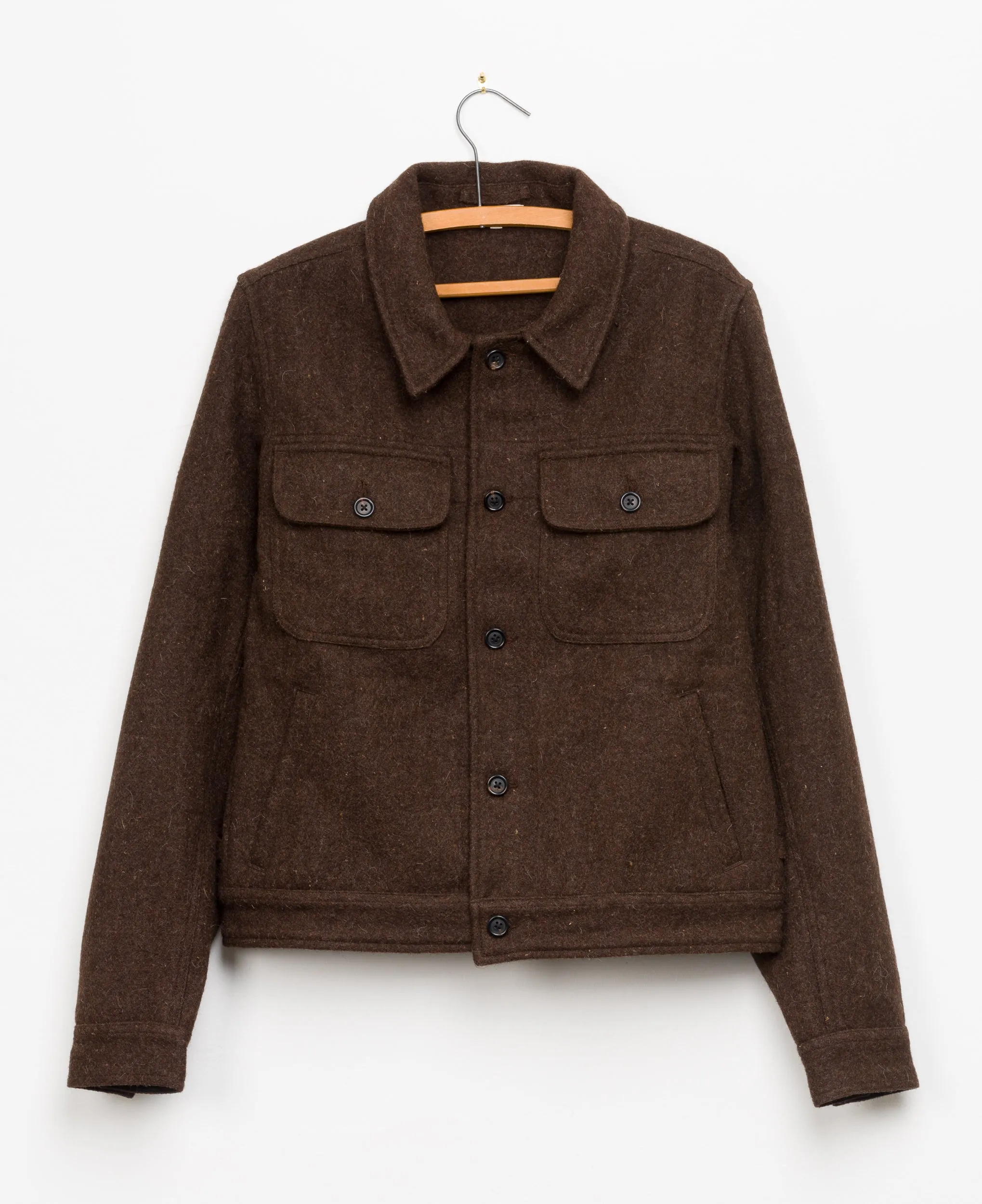 Abhay Jacket in Tobacco Yak Wool