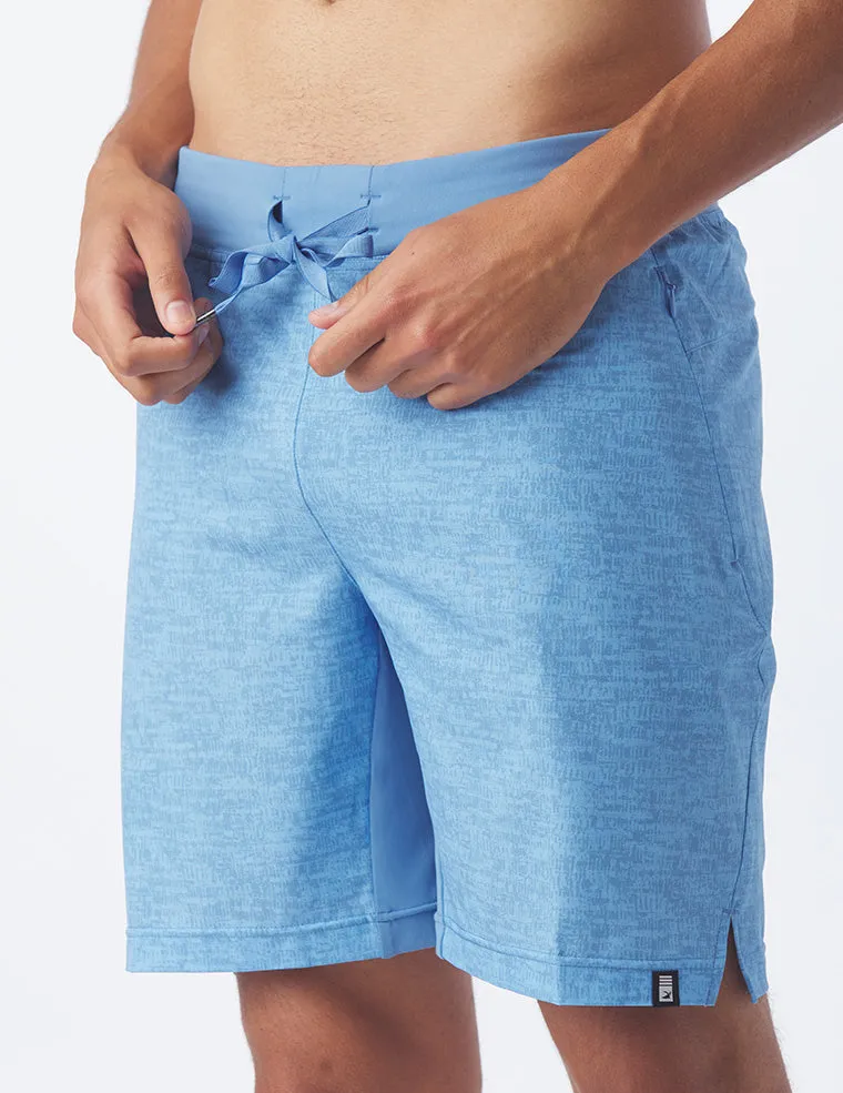 Acadia Short: Denim Blue Static Print