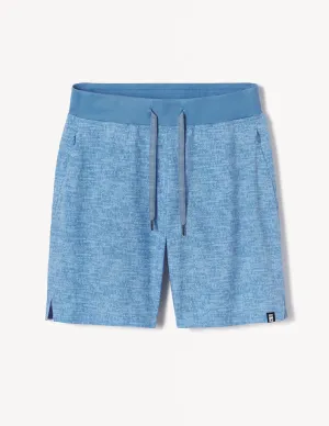 Acadia Short: Denim Blue Static Print