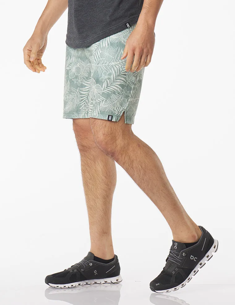 Acadia Short: Sage Tropic Print