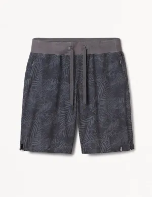 Acadia Short: Smoke Grey Tropic Print