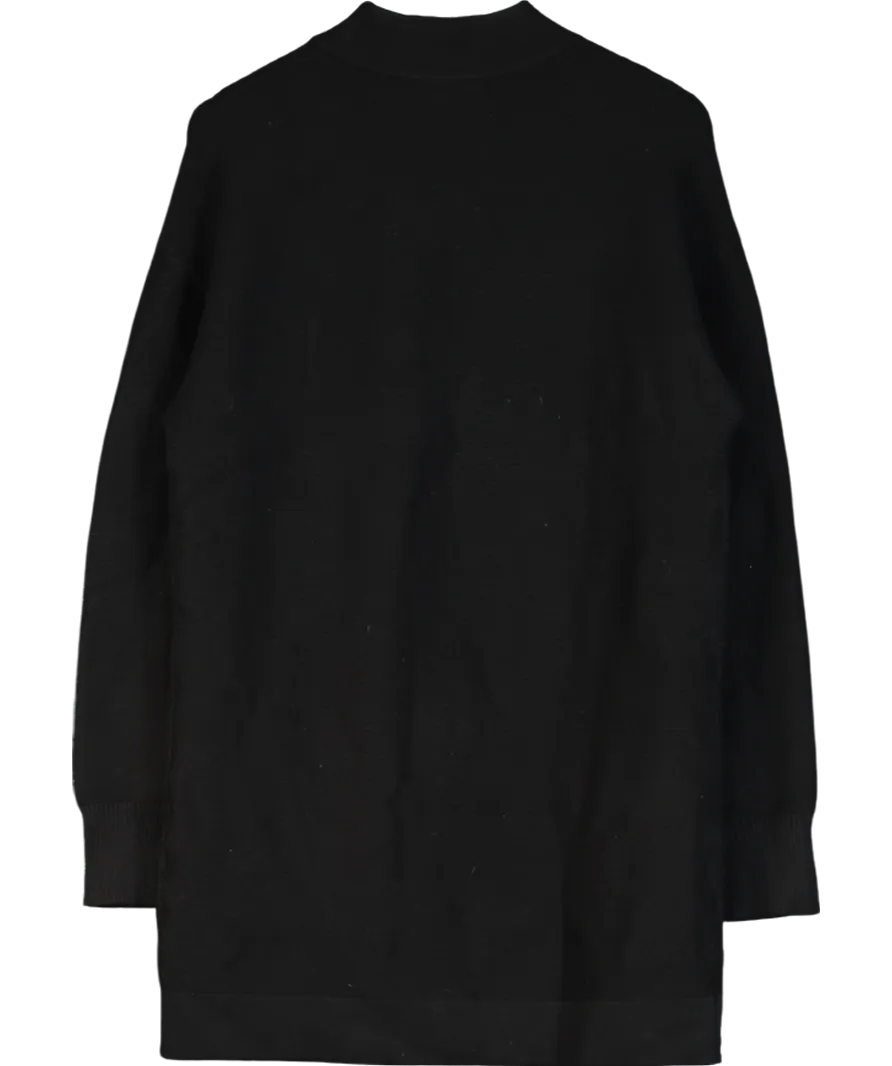 ALB Anne Louise Black Ribbed Sweater Dress UK S