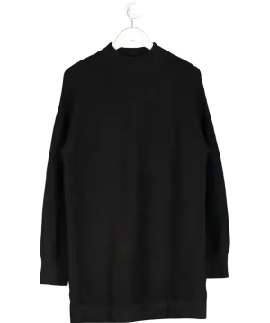 ALB Anne Louise Black Ribbed Sweater Dress UK S
