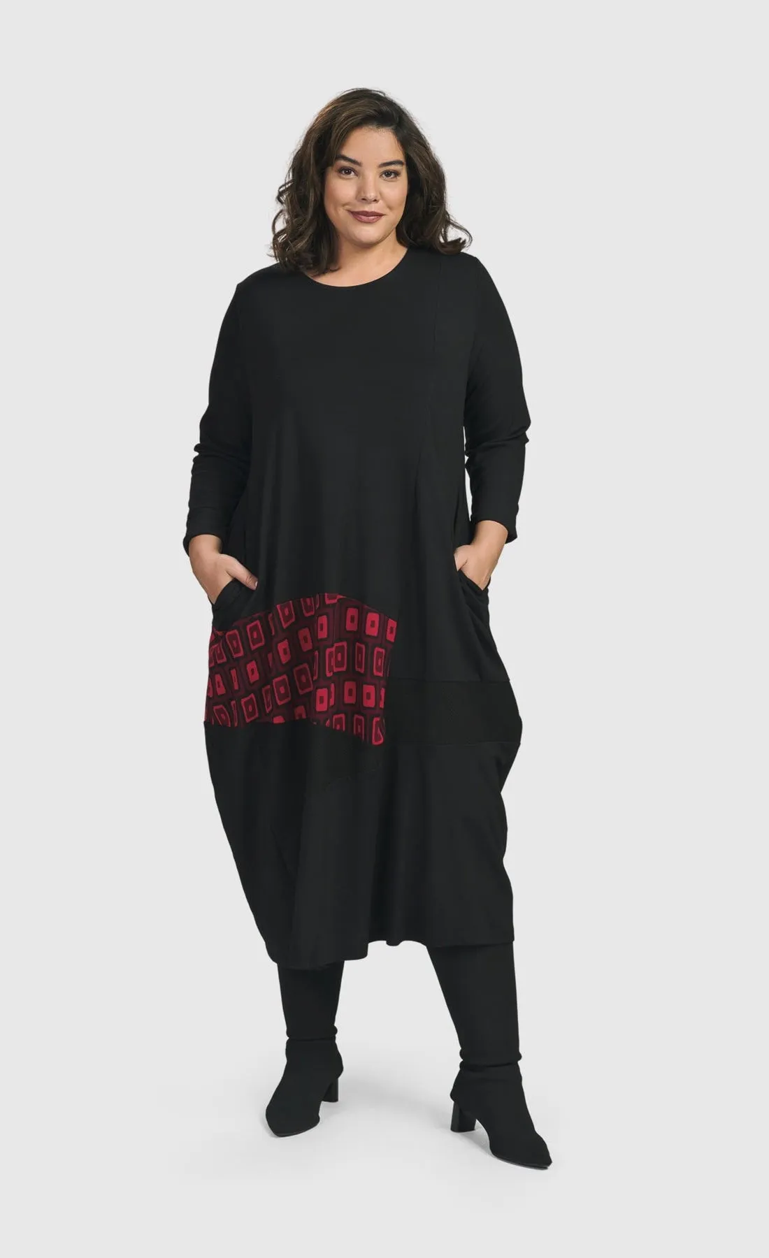 Alembika Unstoppable Red Cocoon Dress