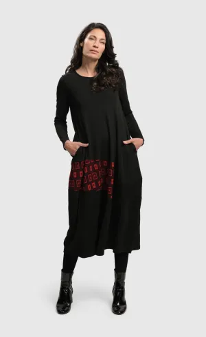 Alembika Unstoppable Red Cocoon Dress