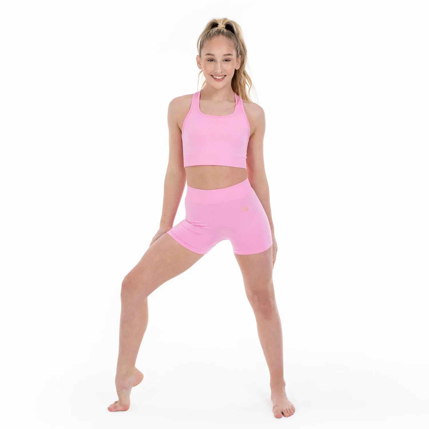 Alicia: Seamless Crop Tank with Racerback