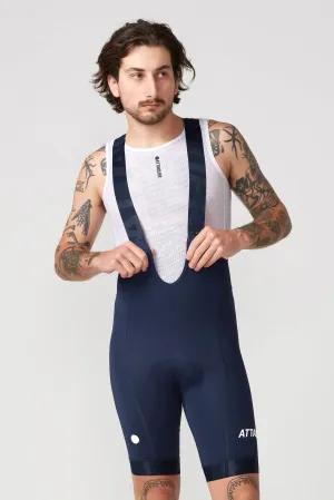 All Day Bib Short 2.0 Navy/White Reflective Logo
