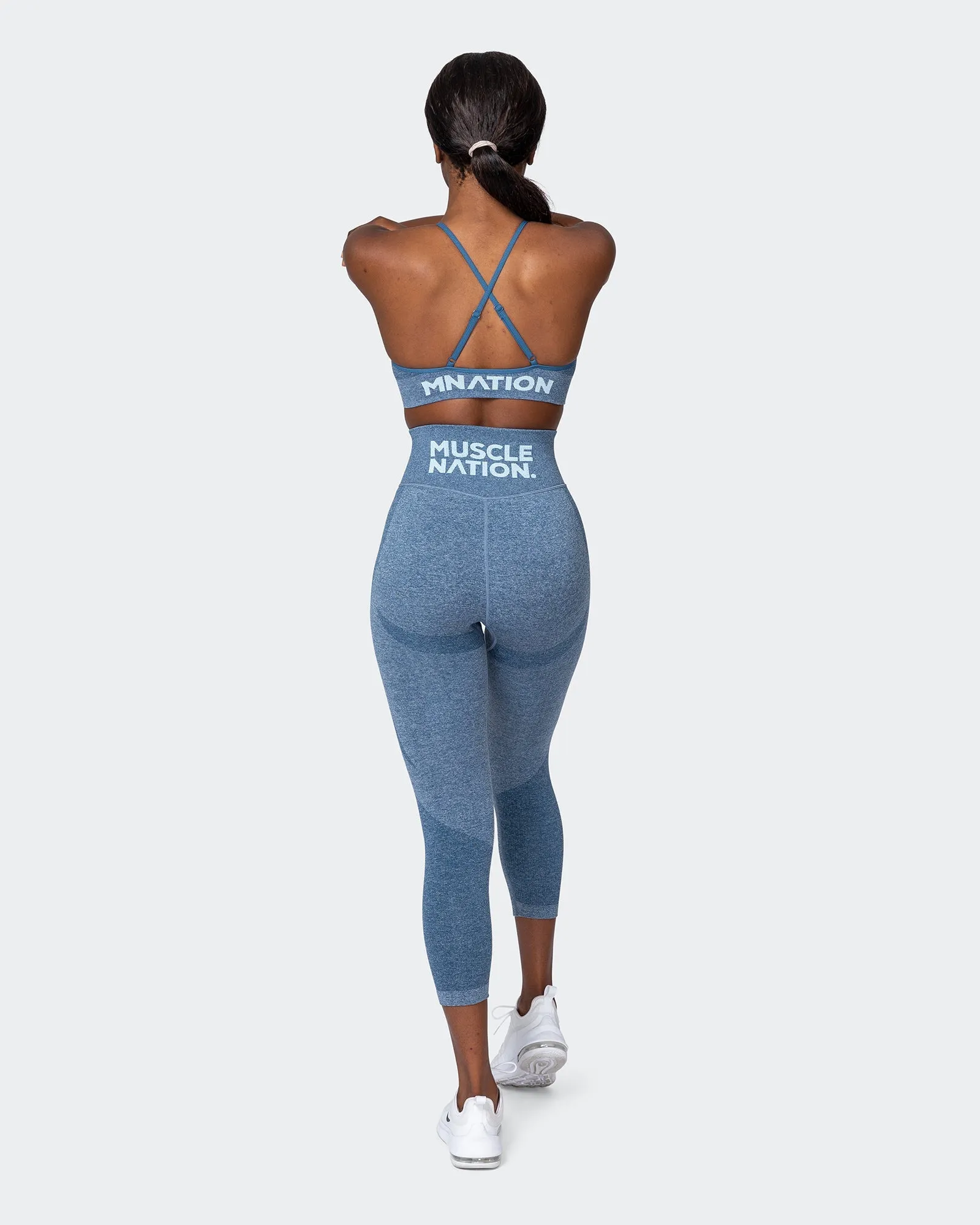 All Day Strap Seamless Bra - Navy Marl