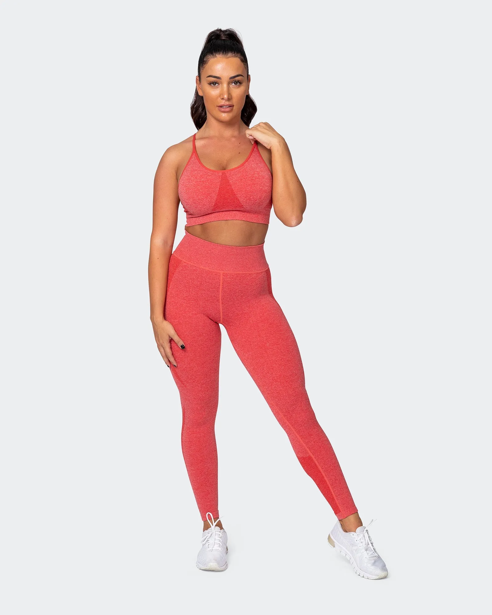All Day Strap Seamless Bra - Poppy Marl
