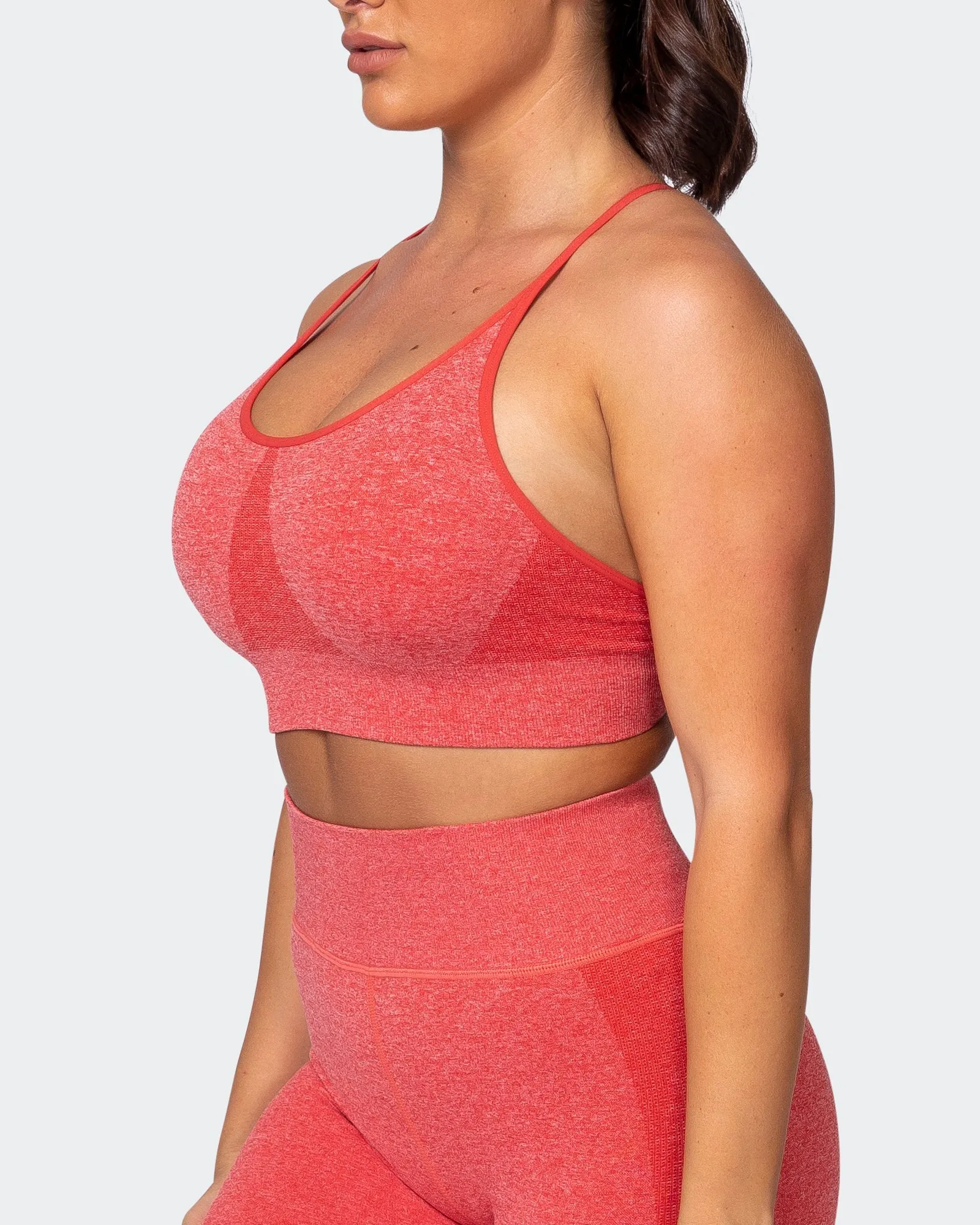 All Day Strap Seamless Bra - Poppy Marl