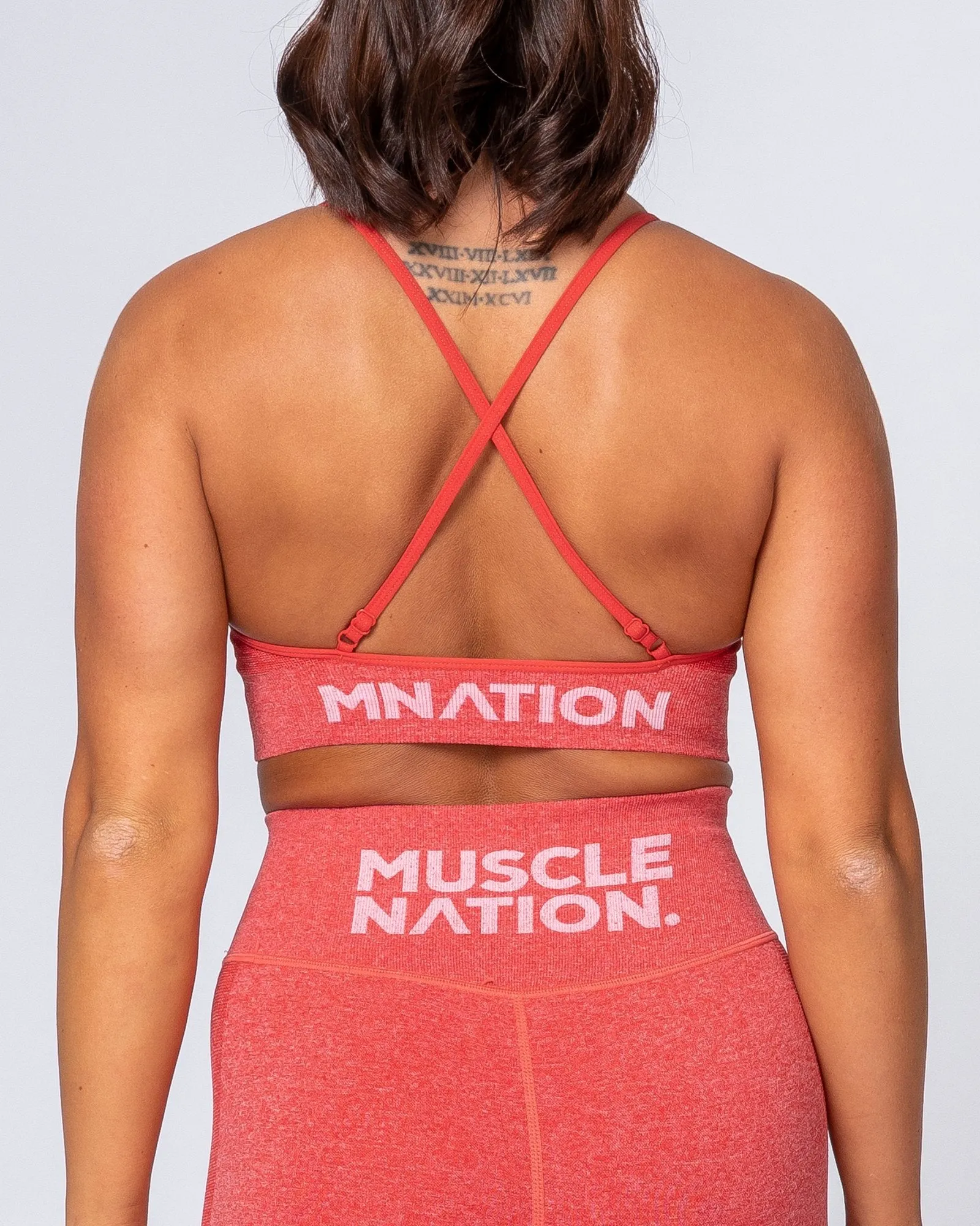 All Day Strap Seamless Bra - Poppy Marl