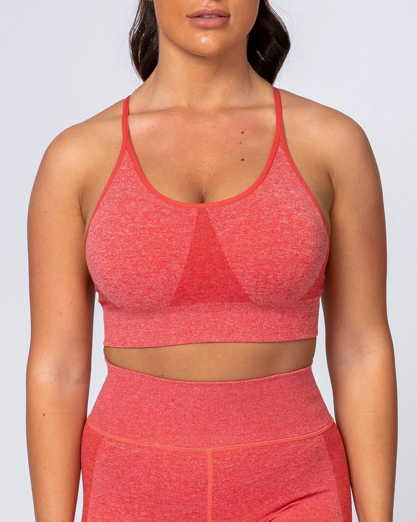All Day Strap Seamless Bra - Poppy Marl