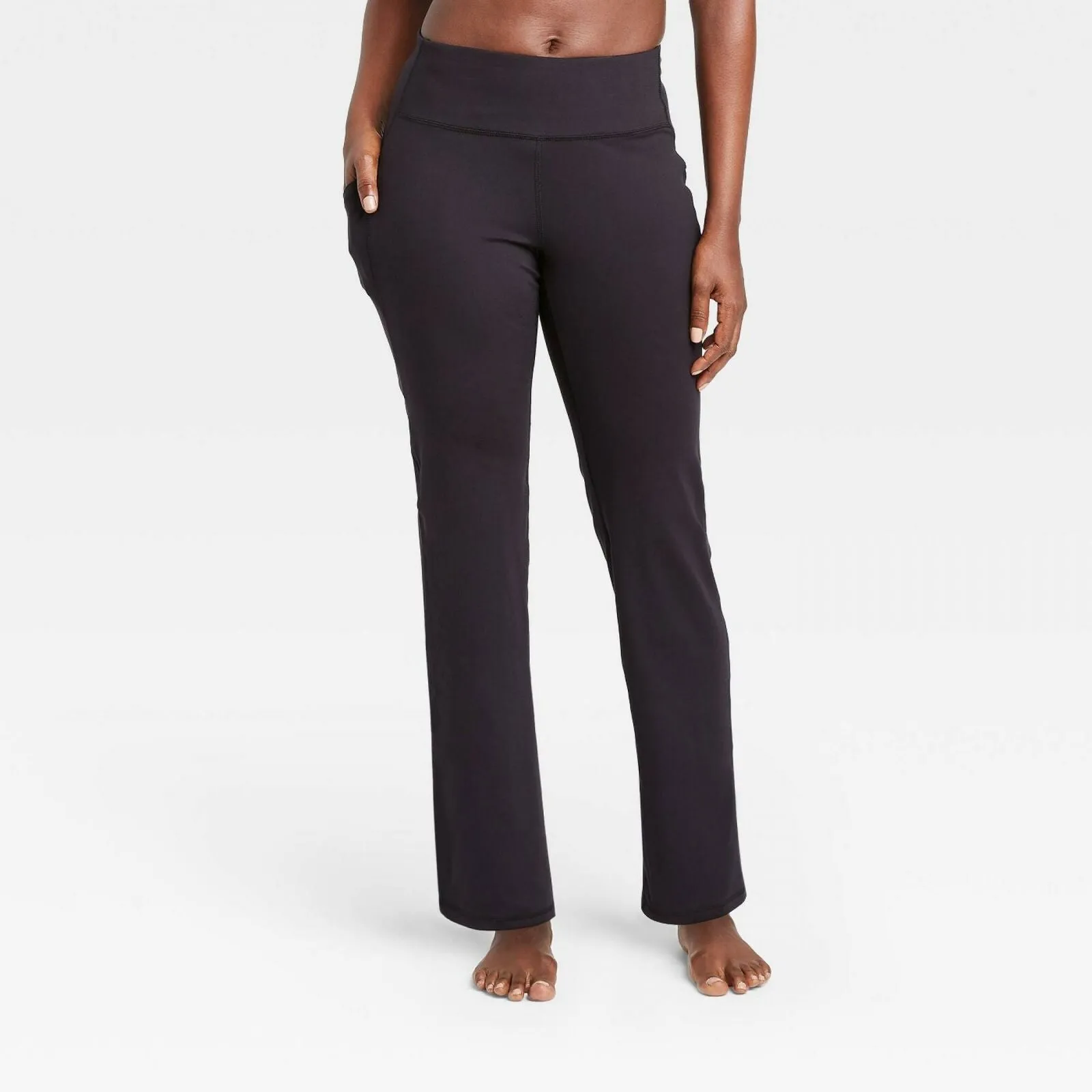 All In Motion Women's Contour Curvy Power High Waist Straight Leg Pants