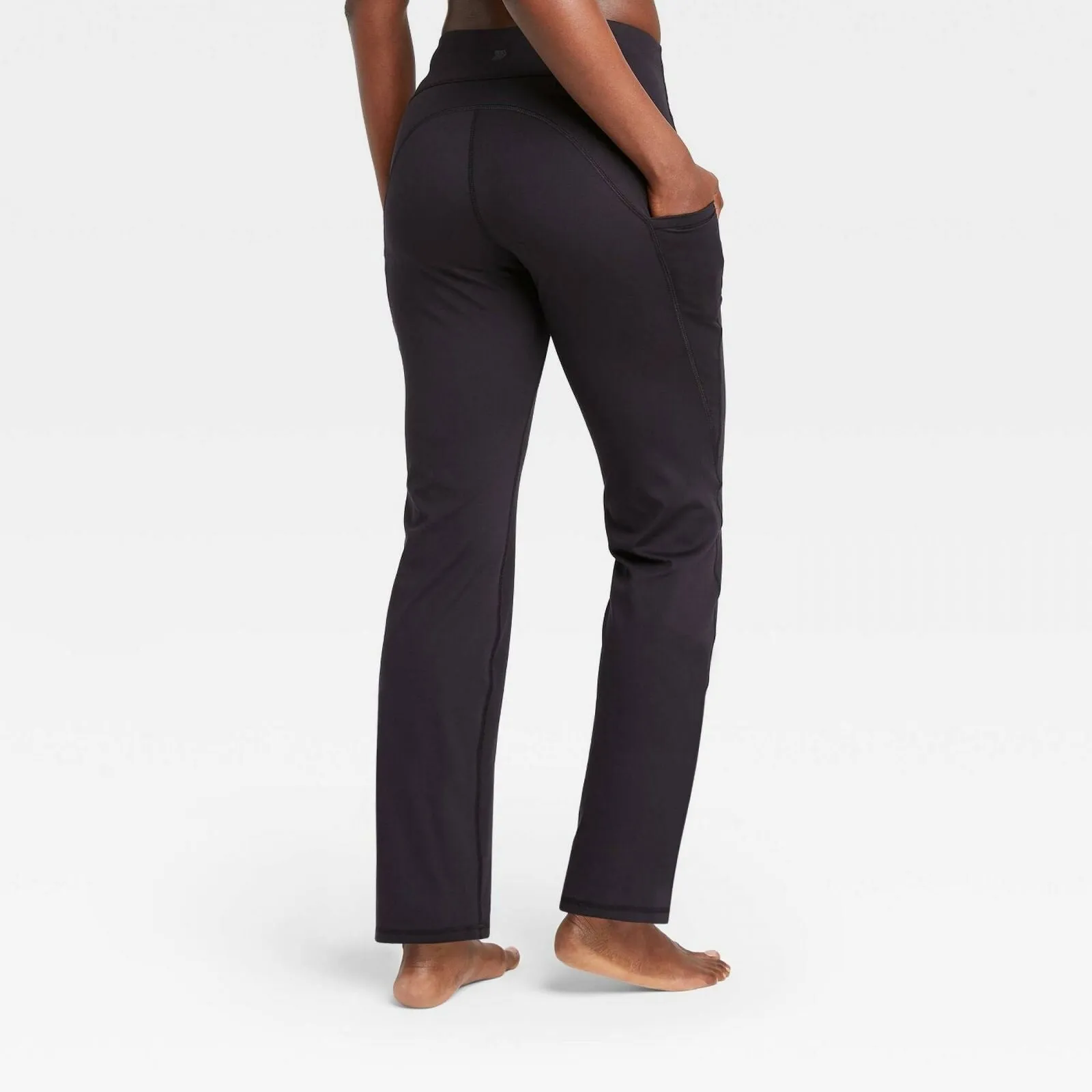 All In Motion Women's Contour Curvy Power High Waist Straight Leg Pants