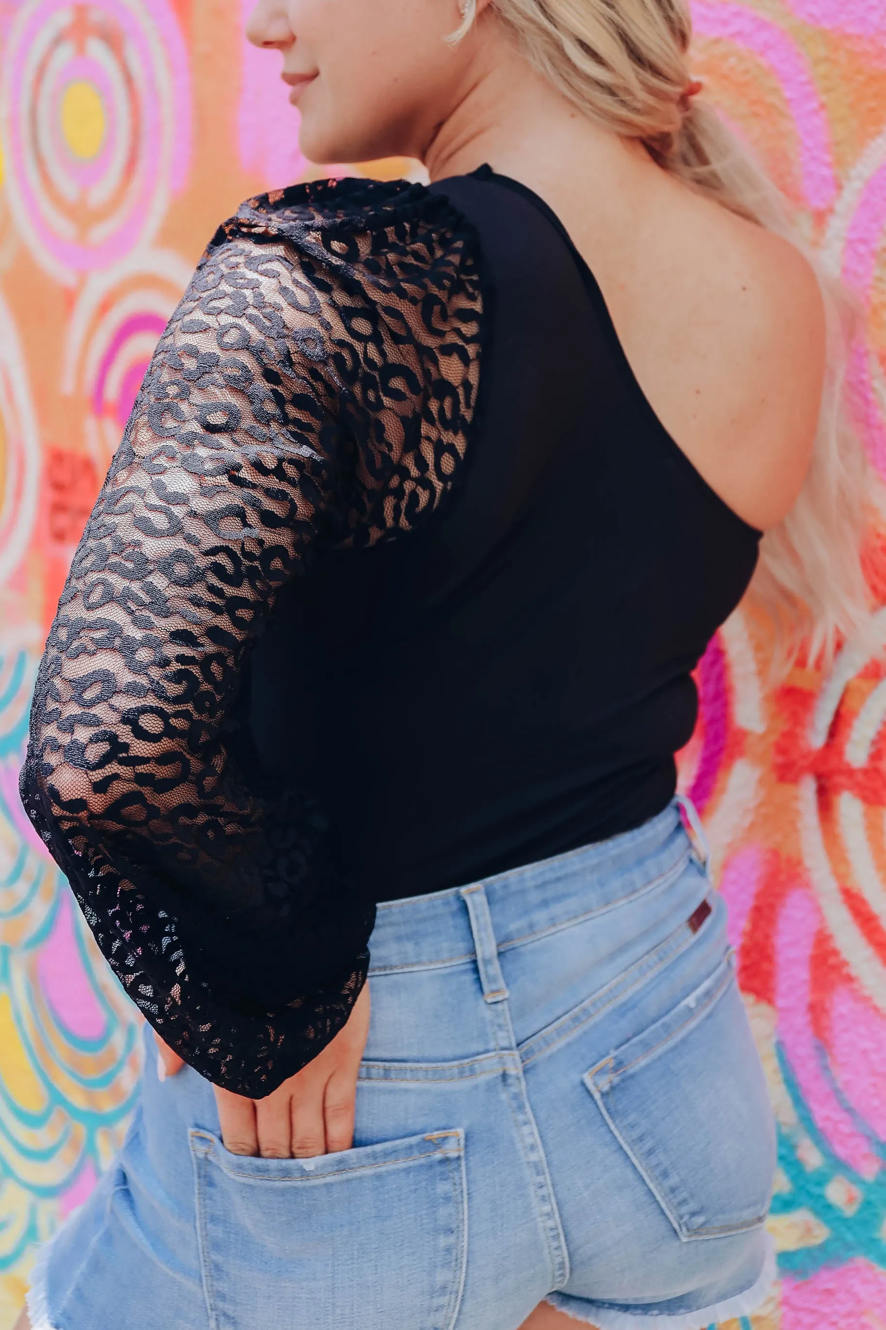 All In The Sleeve Bodysuit - Black