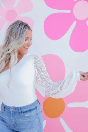 All In The Sleeve Bodysuit - White