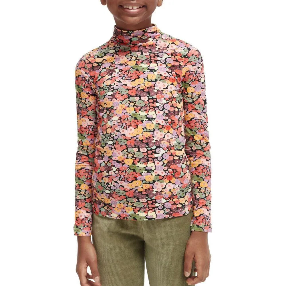 All-Over Printed High-Neck Tee