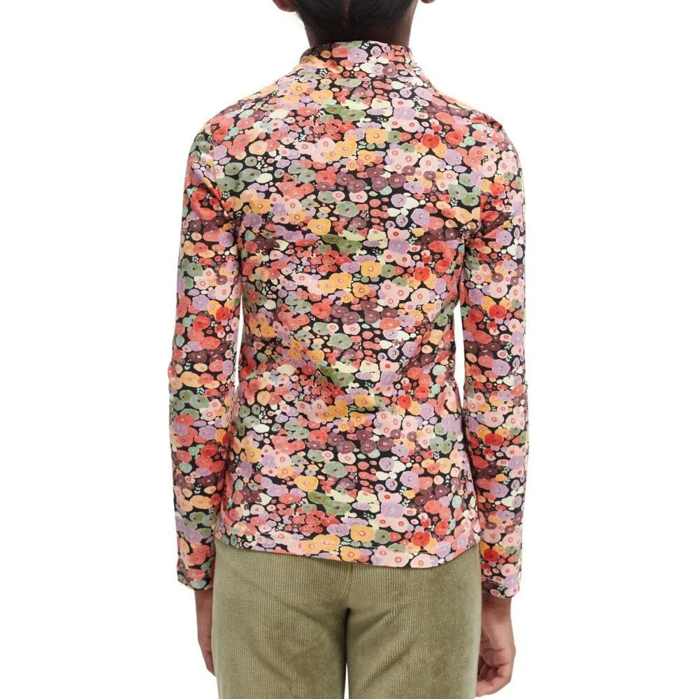 All-Over Printed High-Neck Tee
