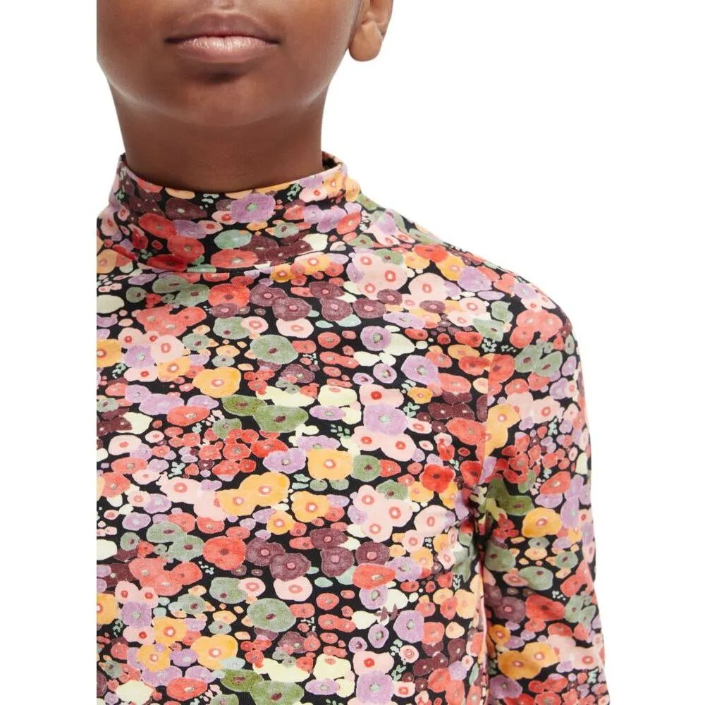 All-Over Printed High-Neck Tee