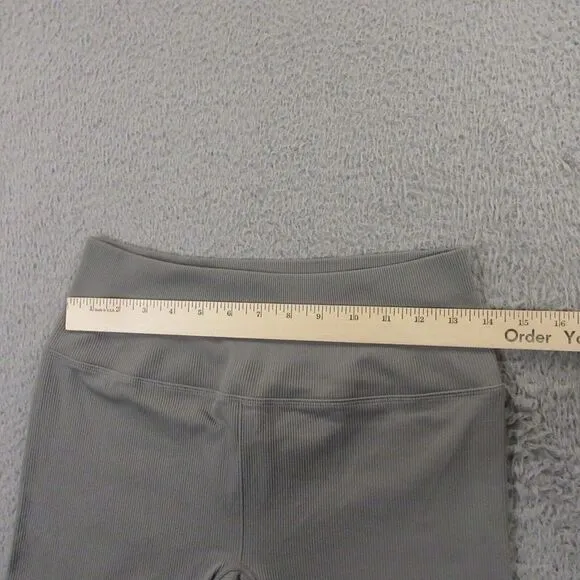 Alo 5&quot; Seamless Ribbed Favorite‎ Biker Shorts Womens Medium Seamless Stretch
