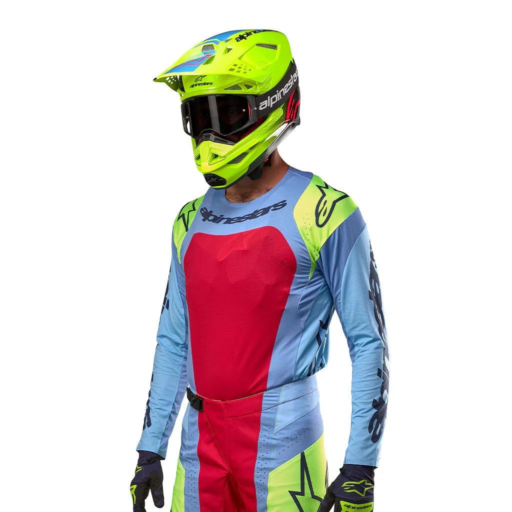 Alpinestars - 2024 Techstar Ocuri Blue/Red/Yellow Jersey