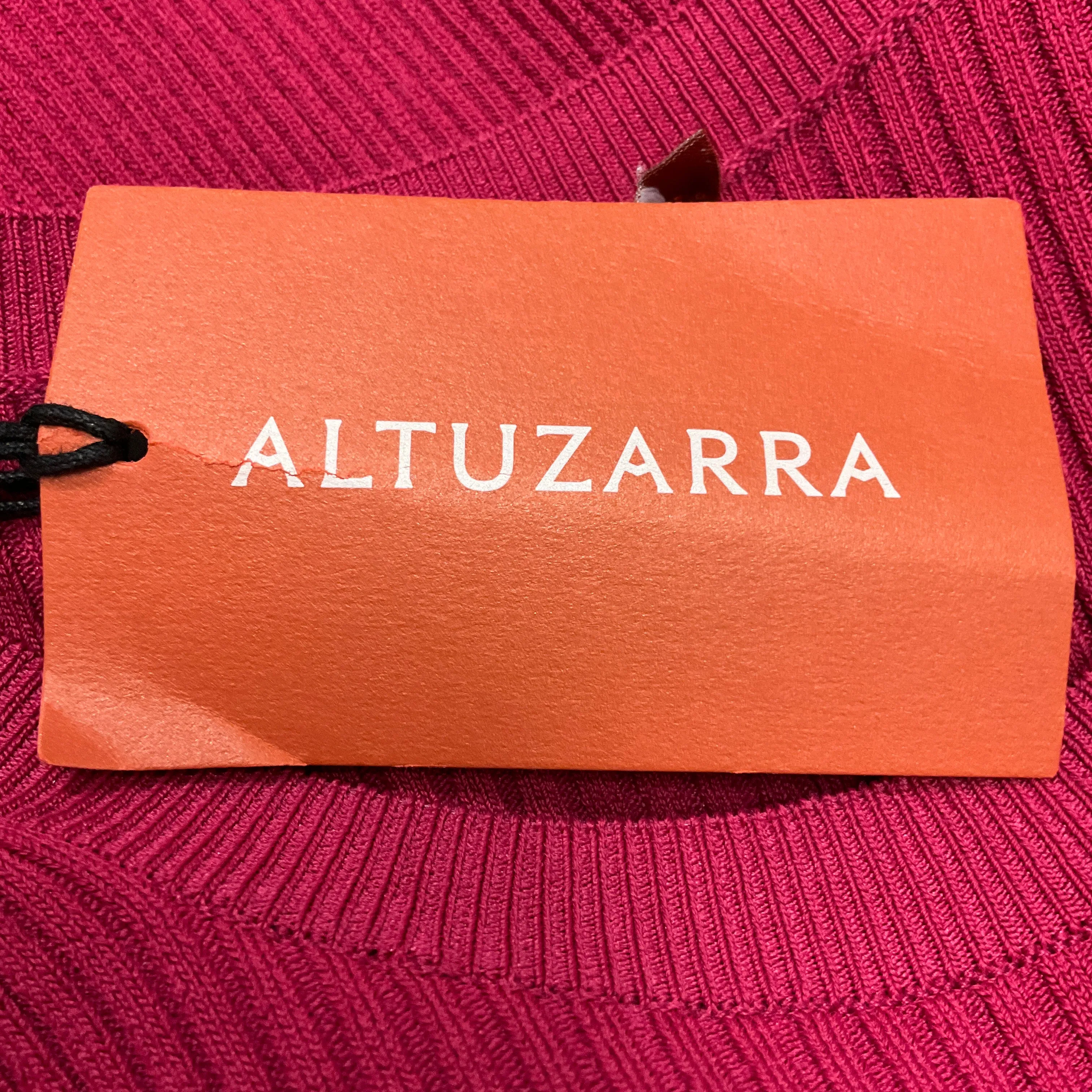 Altuzarra Syrah Argolis Twist-Front Ribbed Knit Midi Dress