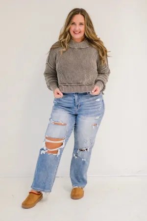 Always Get My Way Oversized Sweater in Mocha