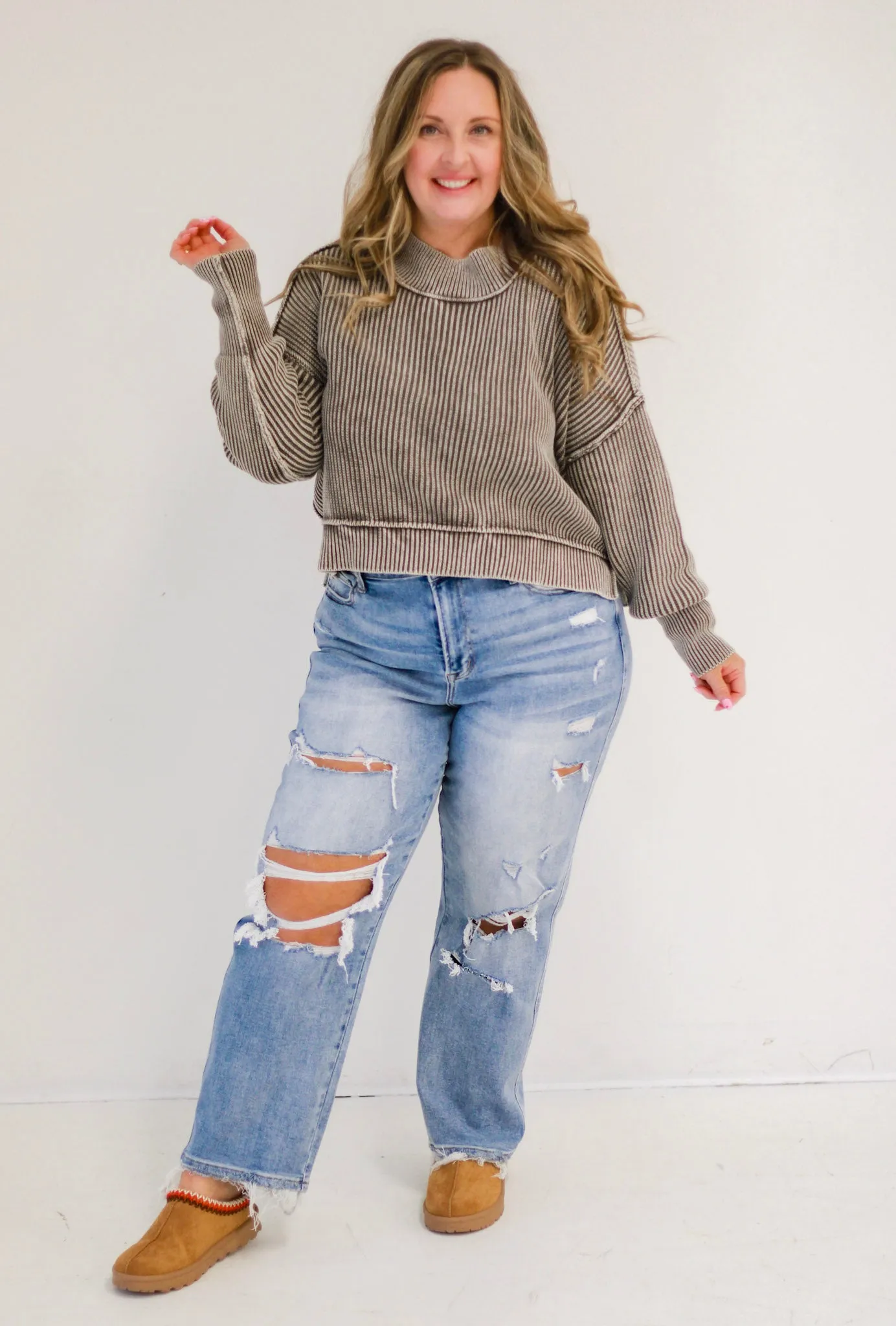 Always Get My Way Oversized Sweater in Mocha