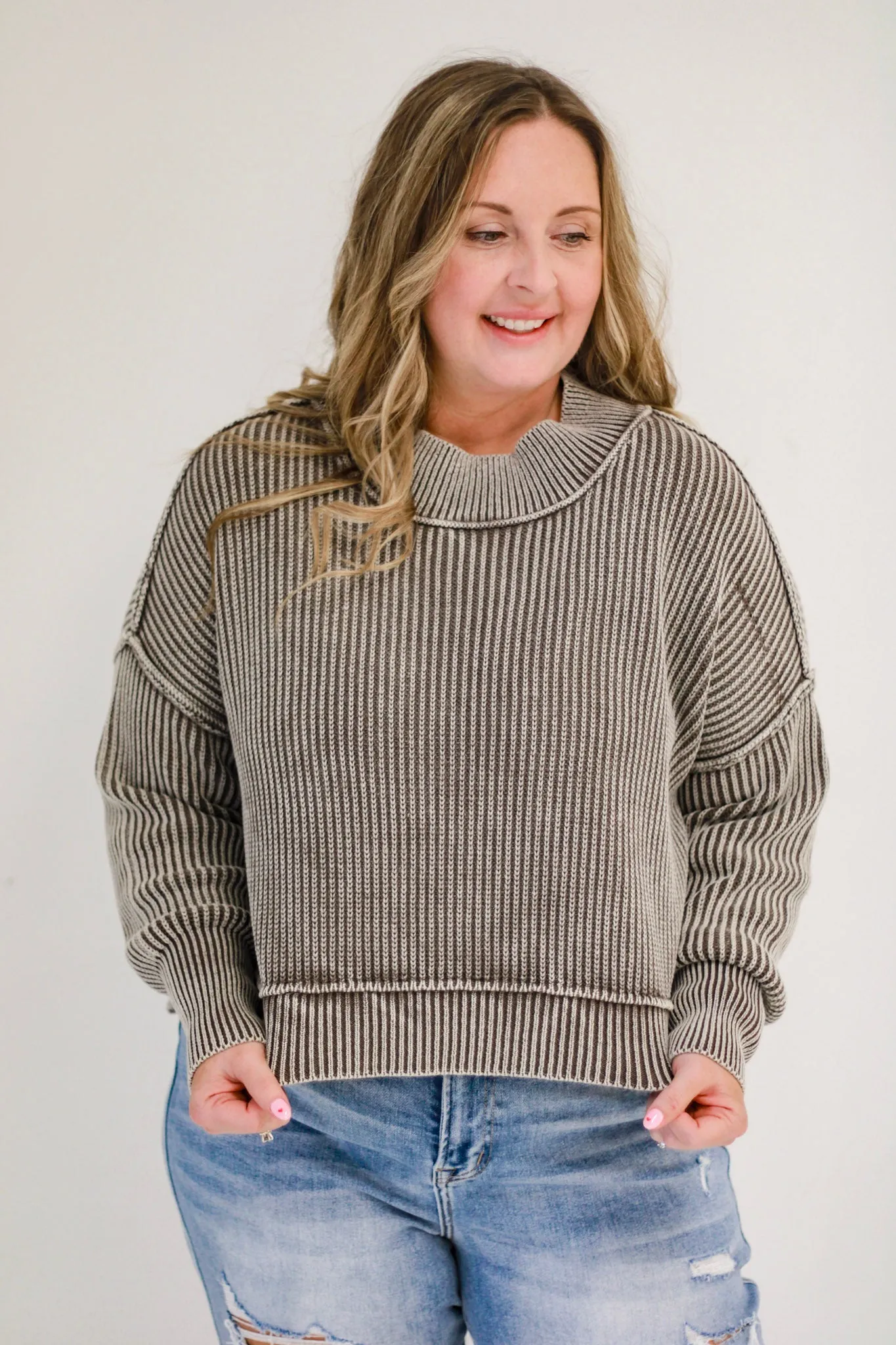 Always Get My Way Oversized Sweater in Mocha