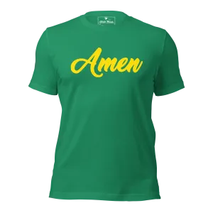 Amen Shirt - Yellow Lettering