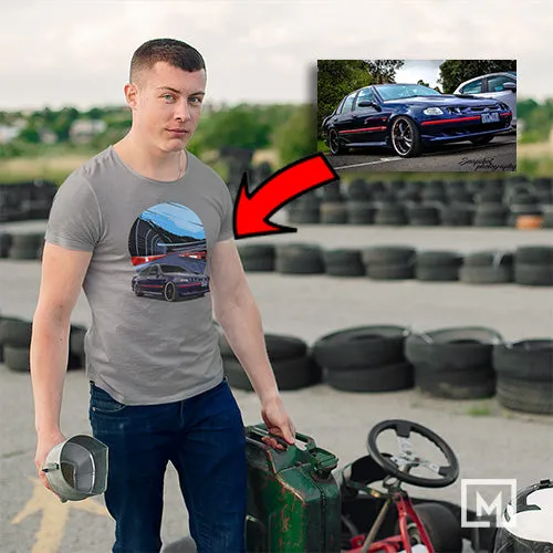 American Cars | Custom Print for Men | Fitted T-shirt