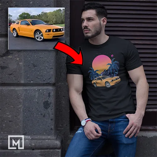 American Cars | Custom Print for Men | Fitted T-shirt