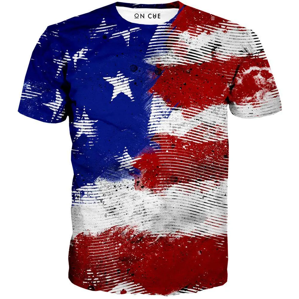 American Flag Lines T-Shirt