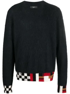 AMIRI logo-detail crew-neck jumper