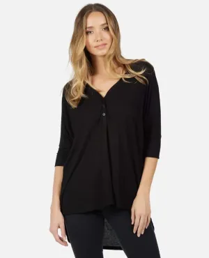 Amos Rib Oversized Tee Black